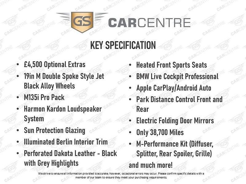 Used BMW M135 M Performance 2021 Grey Hatchback