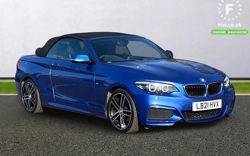 Used BMW 218 M Sport 136 HP (100 kW) 2021 Blue Cabriolet