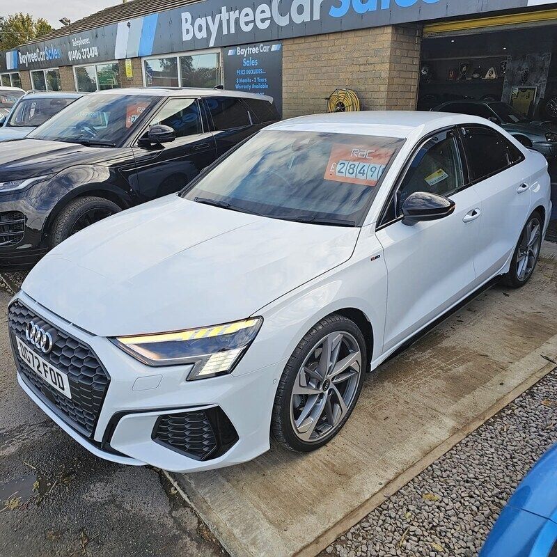 White Used 2022 Audi A3 Comfort Sedan | £27,695 (A bit pricey) - Image 1/4