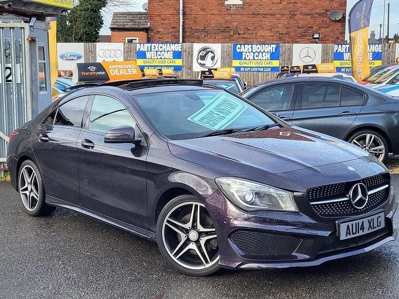 Mauve/purple Used 2014 Mercedes CLA220 AMG Sedan | £8,795 (Fair price) - Image 1/4