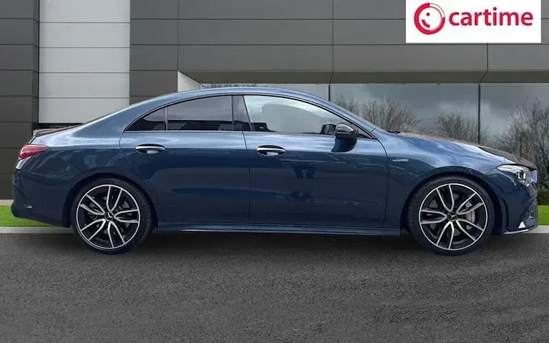 Used Mercedes CLA35 AMG Premium 306 HP (225 kW) 2022 Blue Coupe