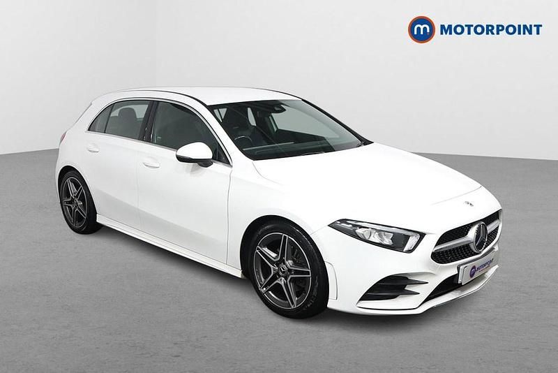 Used Mercedes A200 AMG line 2018 White Hatchback