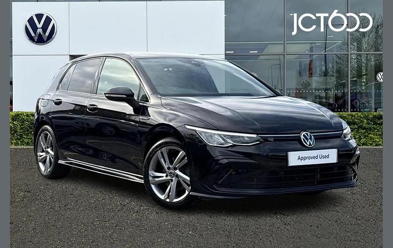 Black Used 2020 VW Golf VIII R-line Hatchback | £17,554 (Fair price) - Image 1/4