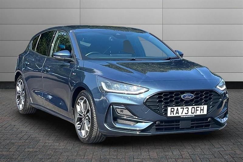 Chrome blue Used 2024 Ford Focus ST-Line X Hatchback | £19,795 (Fair price) - Image 1/3