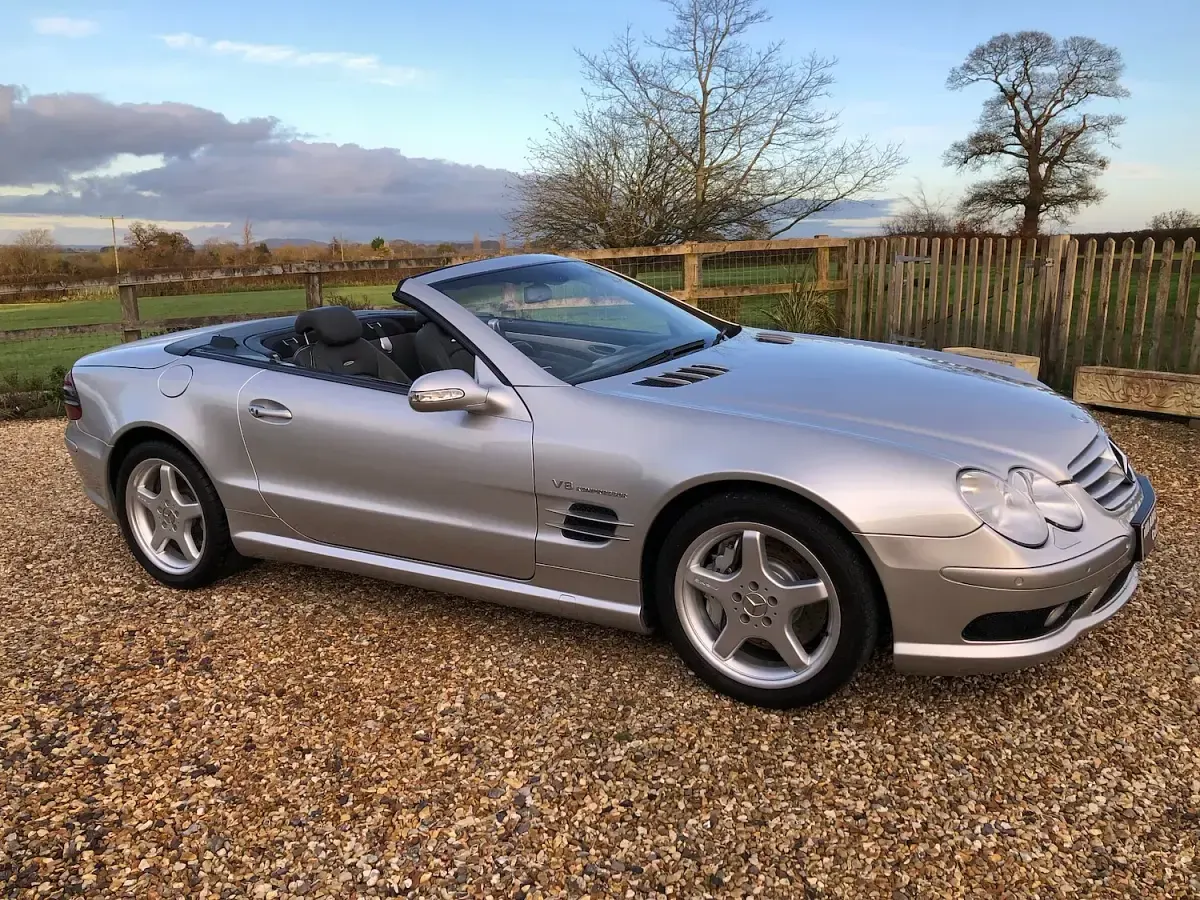 Used Mercedes SL55 AMG AMG 2002 Silver Cabriolet