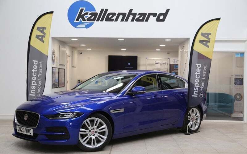 Blue Used 2020 Jaguar XE SE Sedan | £18,000 (Expensive) - Image 1/4