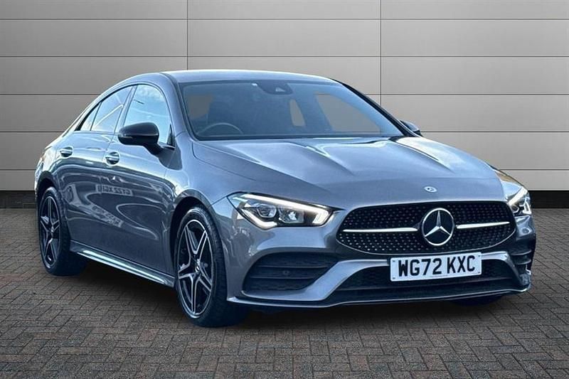 Mountain grey Used 2022 Mercedes CLA180 AMG Line Premium Sedan | £25,600 (Fair price) - Image 1/4