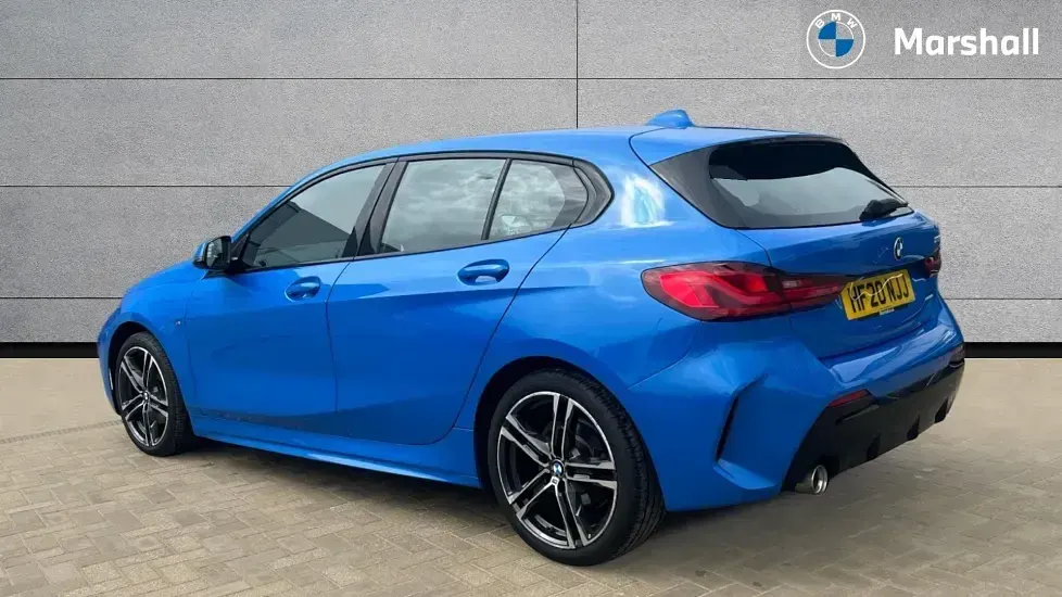 Used BMW 118 M Sport 140 HP (102 kW) 2020 Misano blue metallic Hatchback