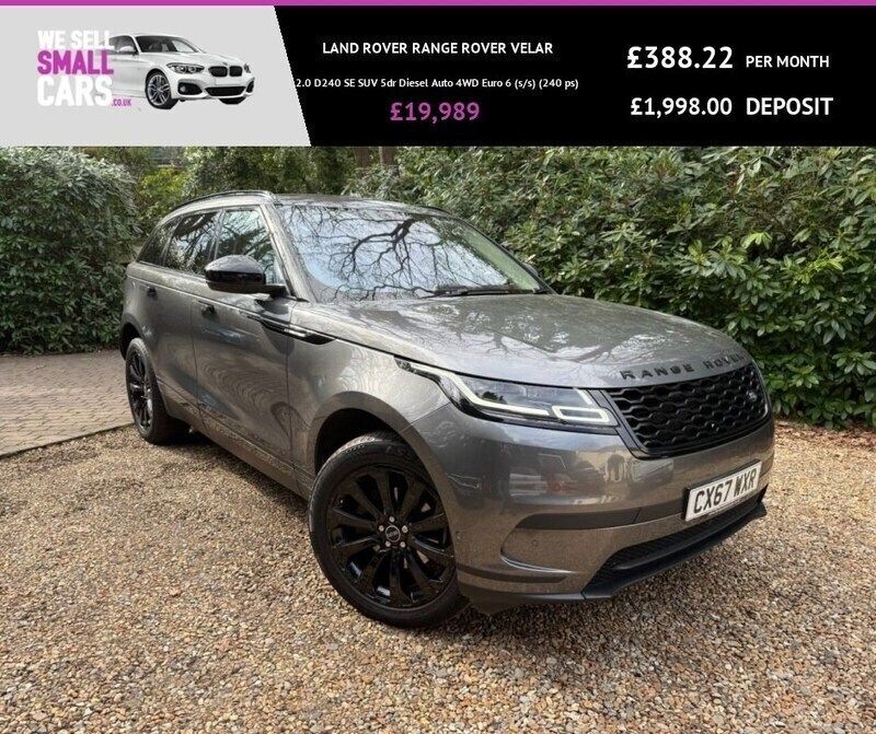 Grey Used 2017 Land Rover Range Rover Velar SE SUV | £19,989 (Fair price) - Image 1/4