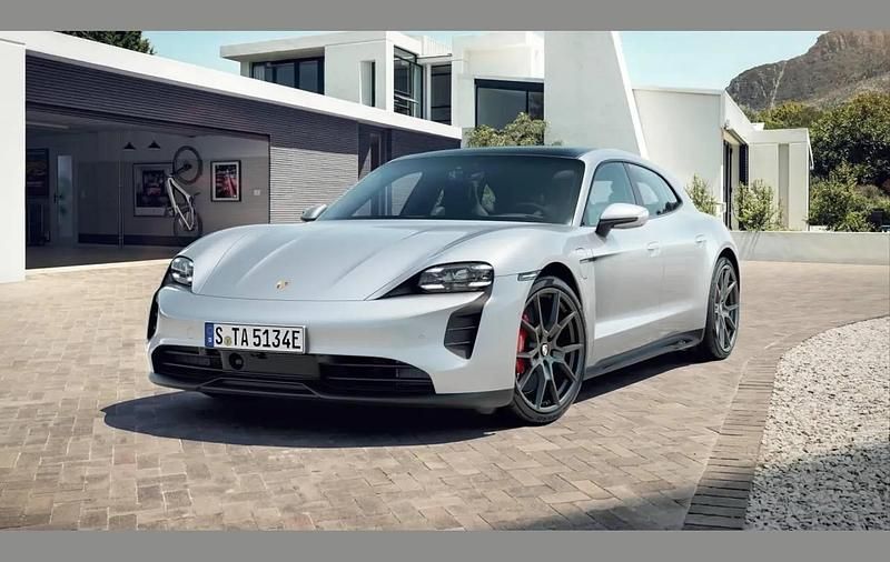Grey Used 2023 Porsche Taycan Sedan | £73,995 (Expensive) - Image 1/4