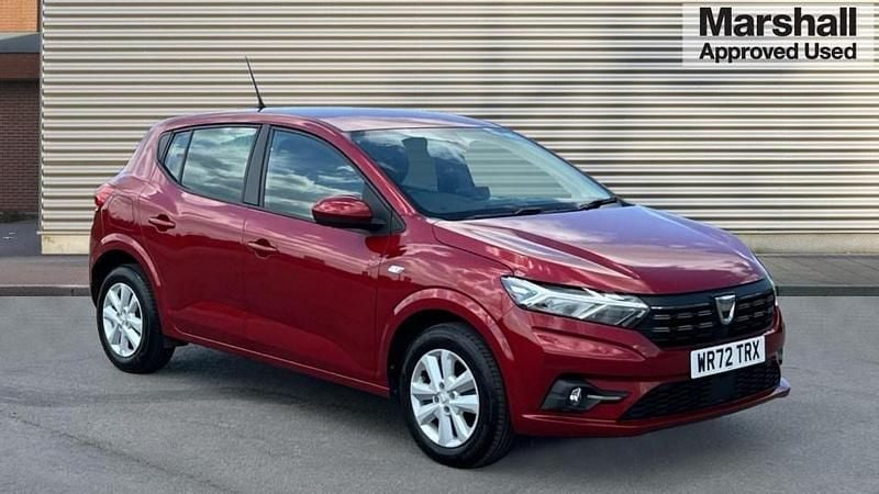 Red Used 2022 Dacia Sandero Comfort Hatchback | £10,724 (Fair price) - Image 1/4