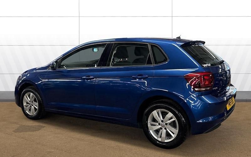Used VW Polo SE 95 HP (69 kW) 2019 Blue Hatchback