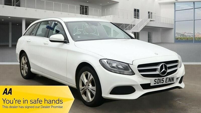 White Used 2015 Mercedes C200 SE Estate | £8,495 (Fair price) - Image 1/3