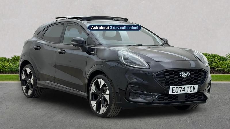 Black Used 2024 Ford Puma Gen-E ST-Line SUV | £20,375 (A bit pricey) - Image 1/4