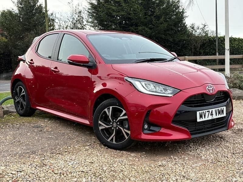 Red Used 2024 Toyota Yaris Hybrid Design Hatchback | £19,801 (Fair price) - Image 1/4