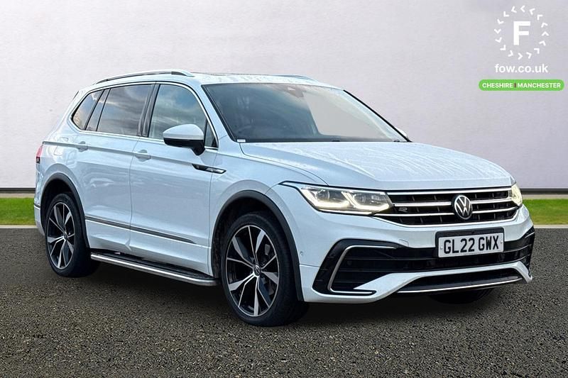White Used 2022 VW Tiguan Allspace R-line SUV | £26,299 (Fair price) - Image 1/4