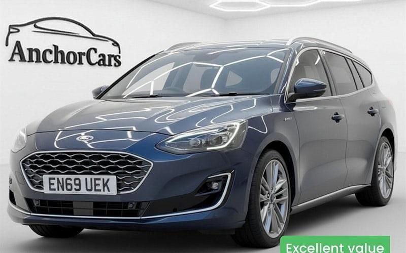 Usado Ford Focus Vignale 150 HP (110 kW) 2020 Azul Carrinha