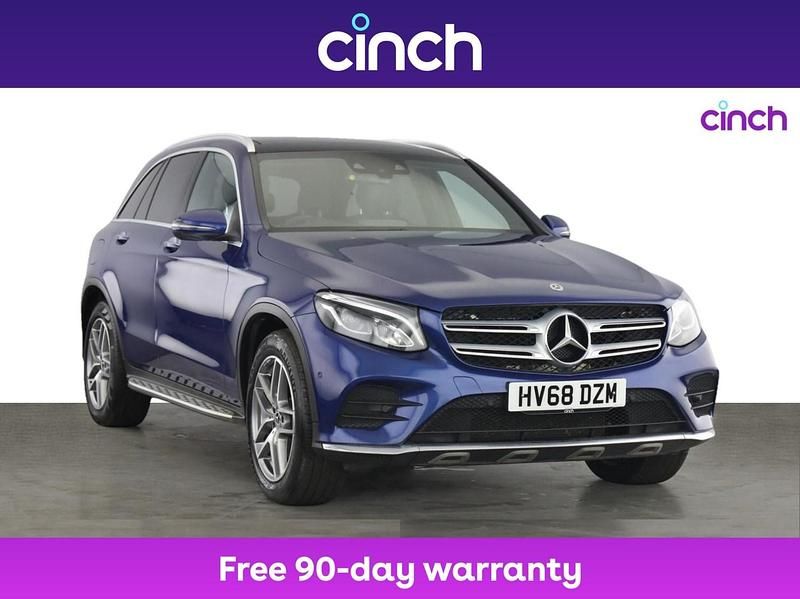 Blue Used 2018 Mercedes GLC220 AMG line SUV | £21,499 (Expensive) - Image 1/3