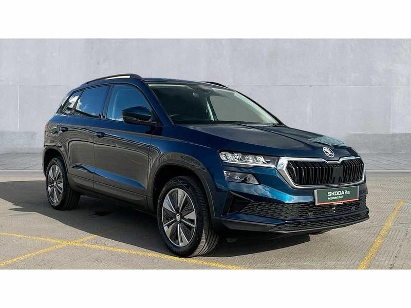 Blue Used 2022 Skoda Karoq SE Drive SUV | £20,195 (Fair price) - Image 1/4