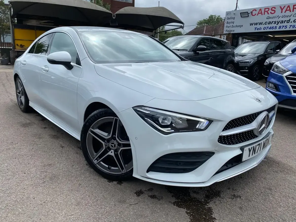 Used Mercedes CLA200 AMG line 2021 White Coupe