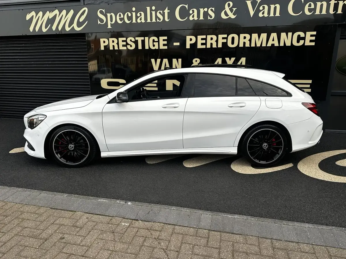 Used Mercedes CLA220 AMG line 2019 White Sedan