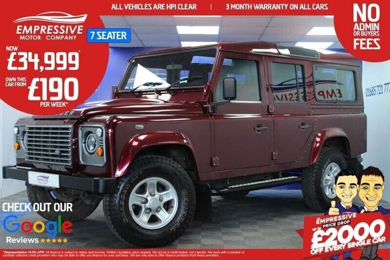 Red Used 2015 Land Rover Defender SUV | £34,999 (A bit pricey) - Image 1/4