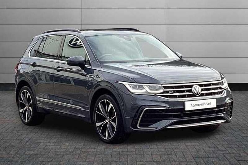Grey Used 2022 VW Tiguan R-line SUV | £26,595 (Fair price) - Image 1/4
