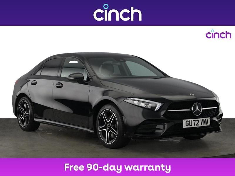 Black Used 2022 Mercedes A250 AMG line Sedan | £21,699 (Fair price) - Image 1/3