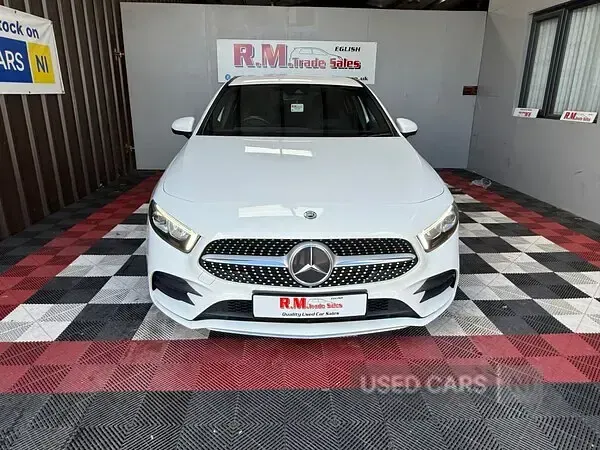 Used Mercedes A220 AMG line 190 HP (139 kW) 2019 White Hatchback