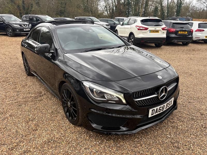 Used Mercedes CLA220 AMG line 2018 Black Sedan