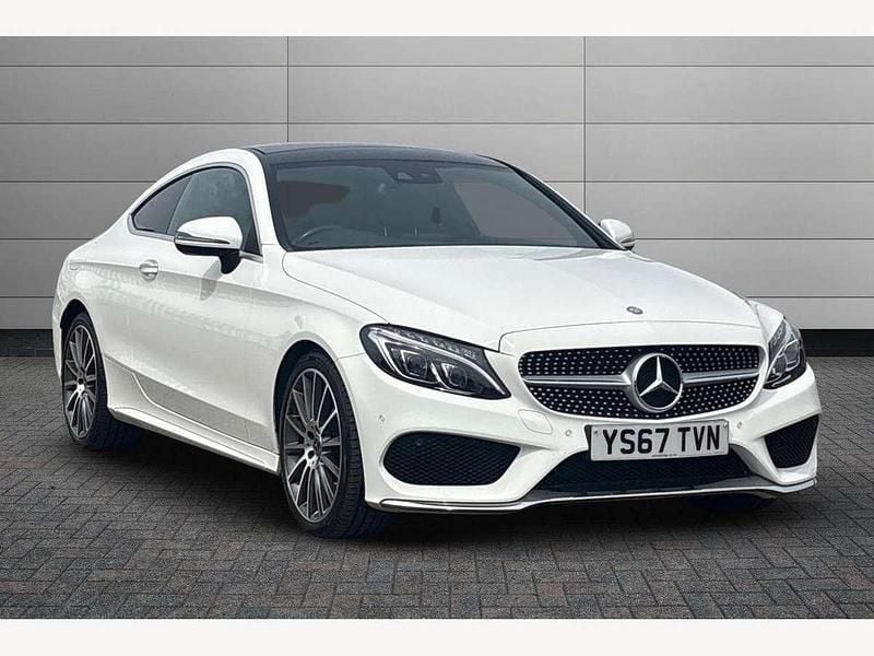White Used 2017 Mercedes C220 AMG Line Premium Coupe | £16,990 (A bit pricey) - Image 1/2