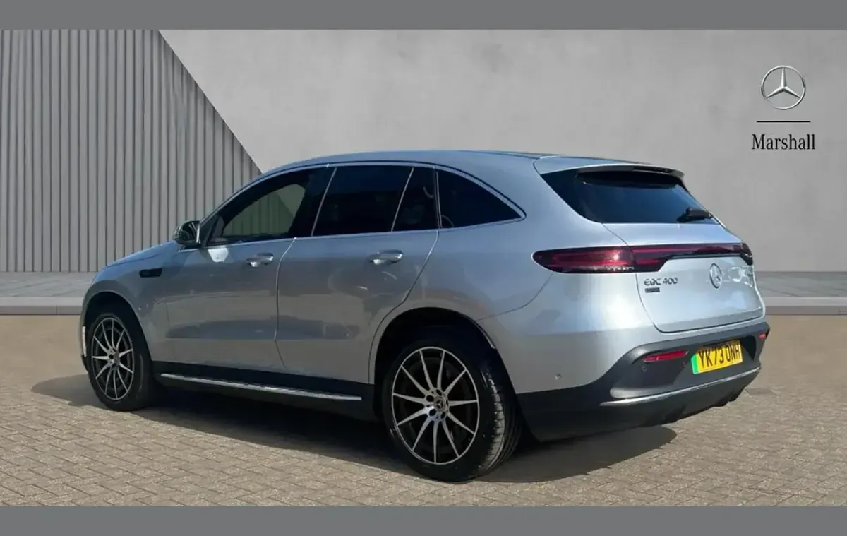 Used Mercedes EQC400 AMG line 300 kW (408 HP) 2023 Metallic paint hightech silver SUV