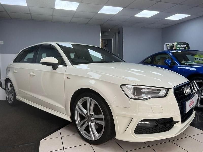 Used Audi A3 S-Line 2013 White Hatchback