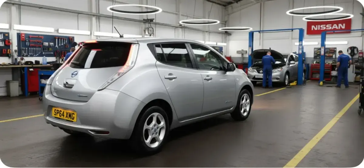 Used Nissan Leaf Acenta 80 kW (109 HP) 2014 Silver Hatchback