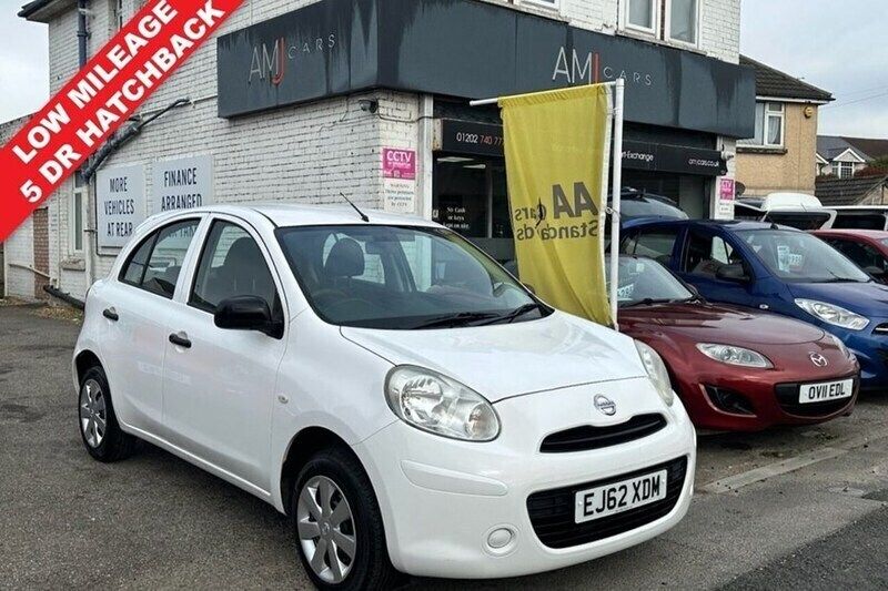 White Used 2013 Nissan Micra Visia Hatchback | £3,695 (Good price) - Image 1/1