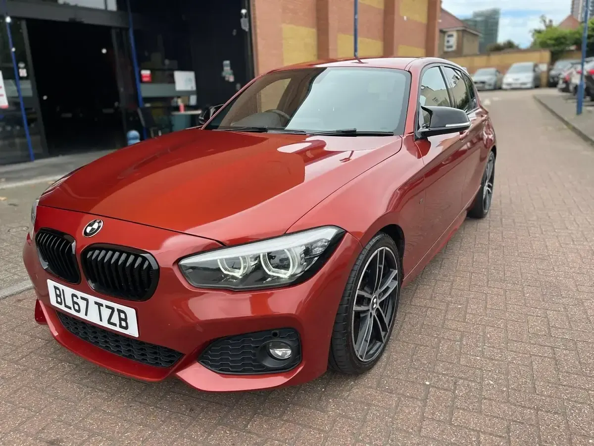 Used BMW 118 M Sport 136 HP (100 kW) 2017 Orange Hatchback