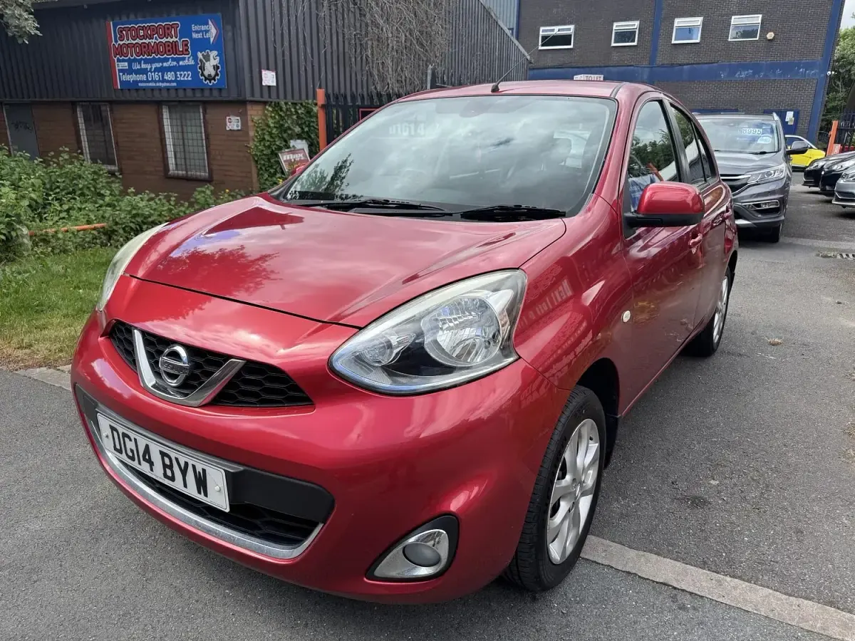 Used Nissan Micra Acenta 80 HP (58 kW) 2014 Red Hatchback