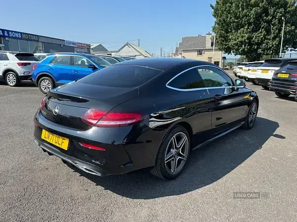 Used Mercedes C220 AMG line 194 HP (142 kW) 2021 Black Coupe