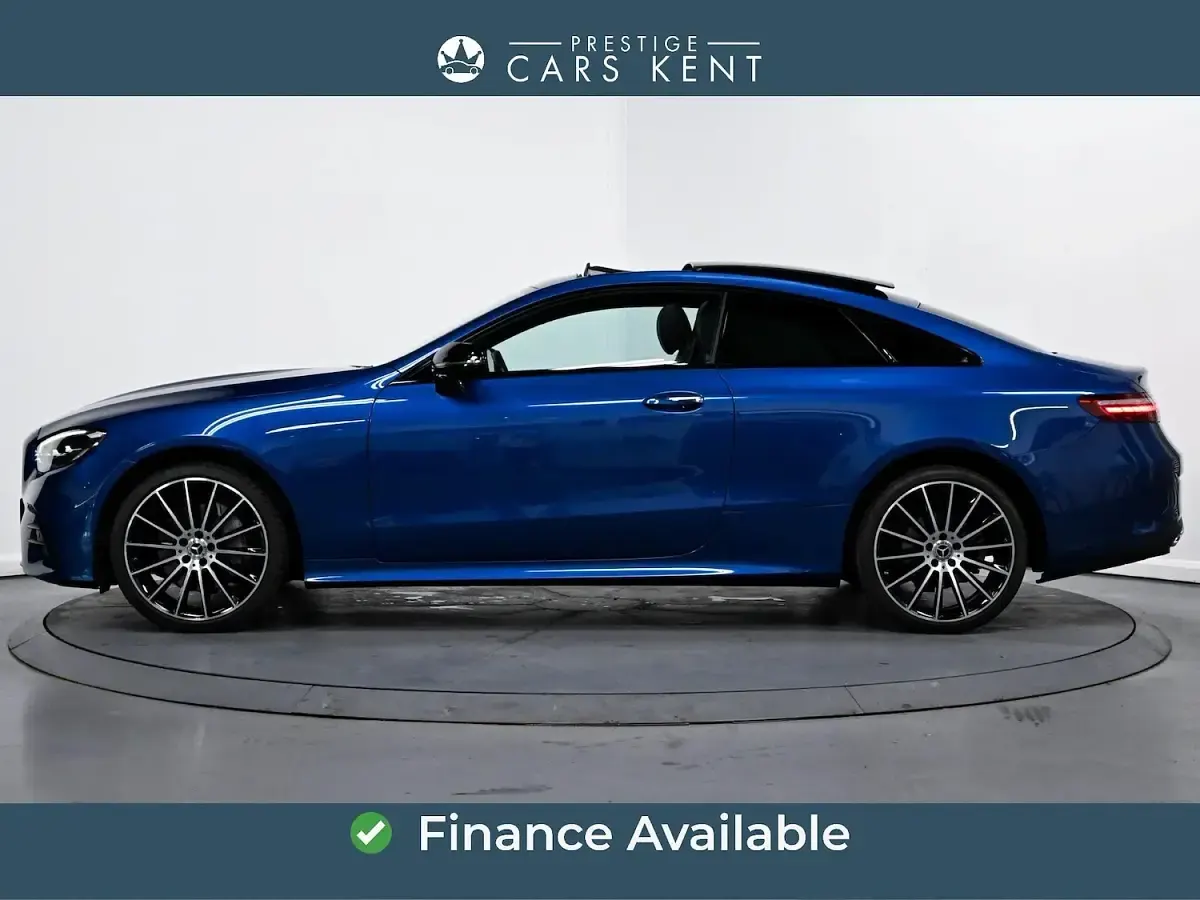 Used Mercedes E300 AMG line 2023 Blue Coupe