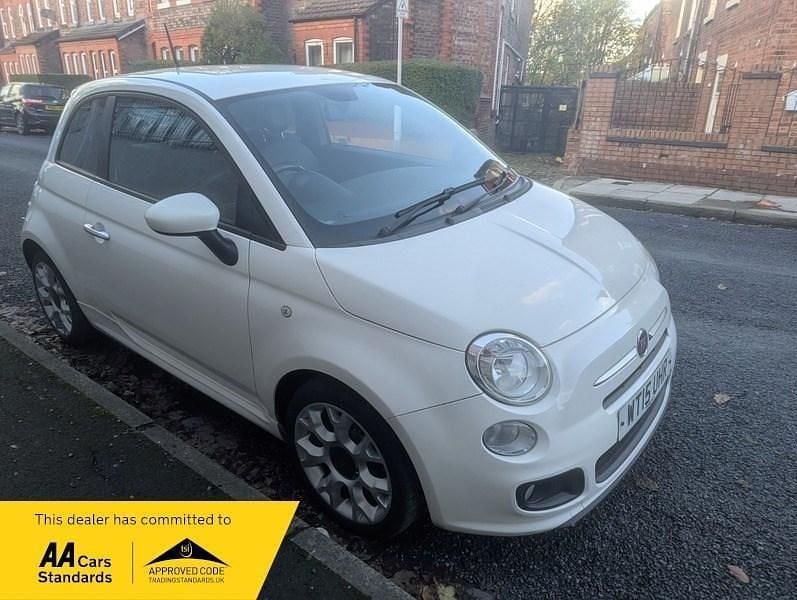 White Used 2015 Fiat 500S S Hatchback | £3,490 (Good price) - Image 1/4