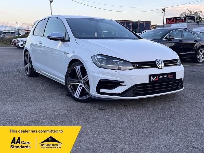 White Used 2017 VW Golf VII R Hatchback | £18,995 (A bit pricey) - Image 1/3