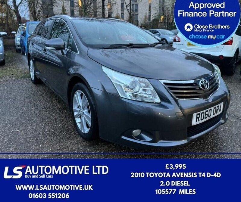 Grey Used 2010 Toyota Avensis T4 Estate | £3,995 (Fair price) - Image 1/4