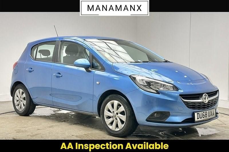 Used Vauxhall Corsa Design Edition 75 HP (55 kW) 2018 Blue Hatchback