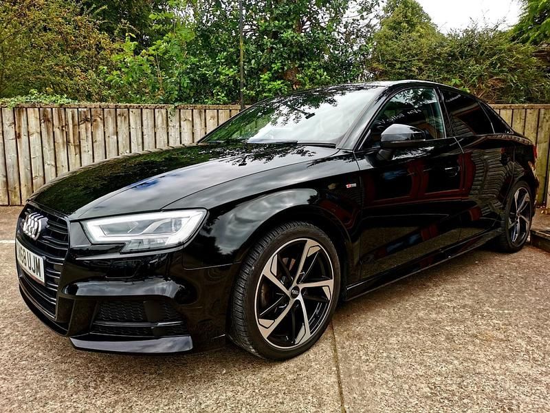 Used Audi A3 Black Edition 150 HP (110 kW) 2018 Black Sedan