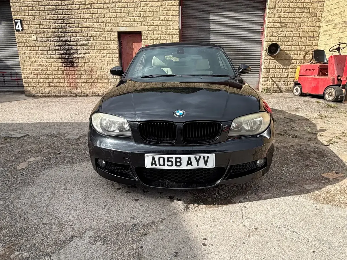 Used BMW 120 Cabriolet M Sport 2008 Black Cabriolet