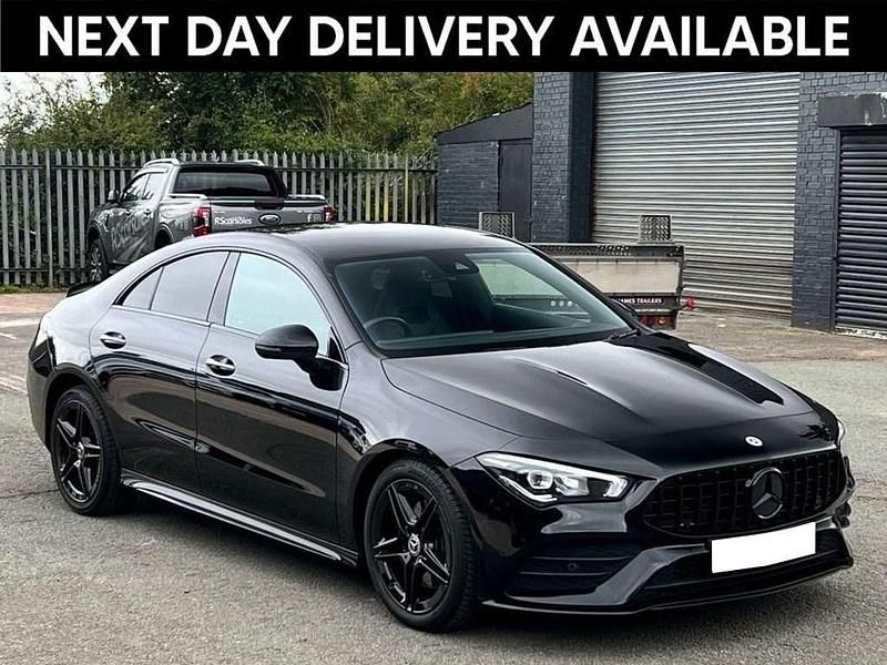 Black Used 2022 Mercedes CLA200 AMG line Coupe | £25,495 (Fair price) - Image 1/3