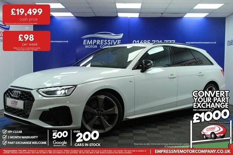 Used Audi A4 Black Edition 163 HP (119 kW) 2020 White Estate