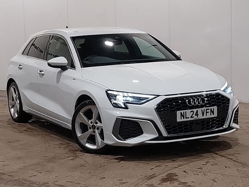 Used Audi A3 S-Line 150 HP (110 kW) 2024 White Hatchback