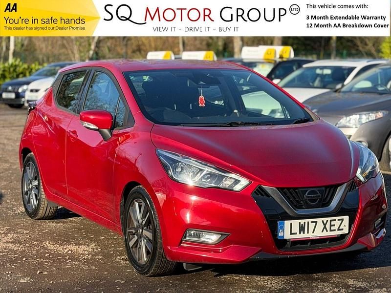 Used Nissan Micra Acenta 90 HP (66 kW) 2017 Red Hatchback