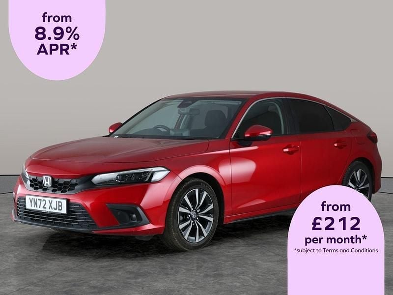 Red Used 2022 Honda Civic Elegance Hatchback | £16,188 (Super price) - Image 1/2